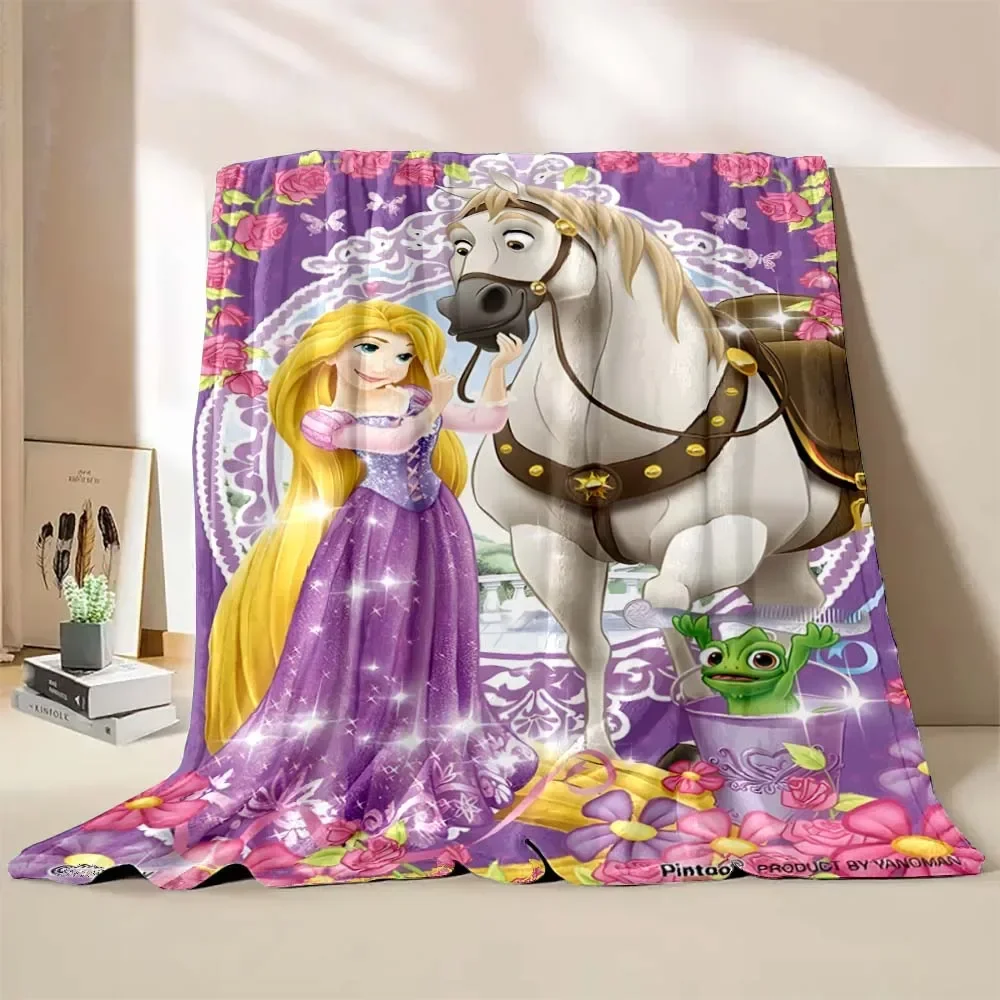 Disney Rapunzel Princess Soft Blanket Fluffy Soft Throw Camping Blanket for Children Sofa Throw Quilt Thin Blanket Fashion Gift 5