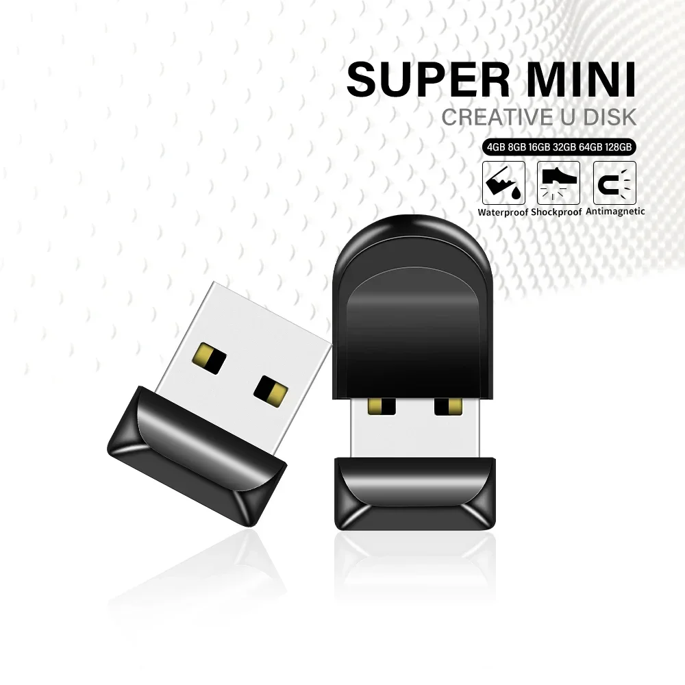 슈퍼 미니 USB 플래시 드라이브 128GB 무료 Chian 메모리 스틱 크리 에이 티브 비즈니스 선물 펜 드라이브 64GB 고속 Pendrive 32GB U 디스크
