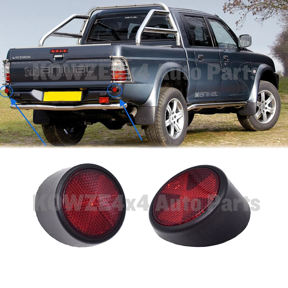 JEU DE LENTILLES De Réflecteur De Pare-chocs Arrière Transparentes D