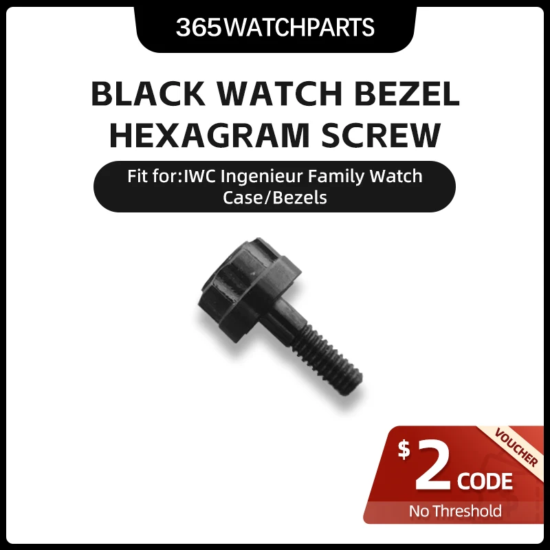 Vite Per Castone Nero A 6 Punte Micro Vite Per Orologio Esagramma Parti Iw379602 Strumenti Per Iwc Ingenieur Family 46Mm Cassa Per Orologio Meccanico