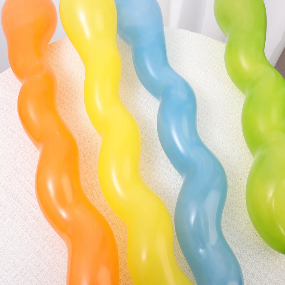 100PCS Spiral Balloon Holiday Activities Parties Birthday Wedding ...