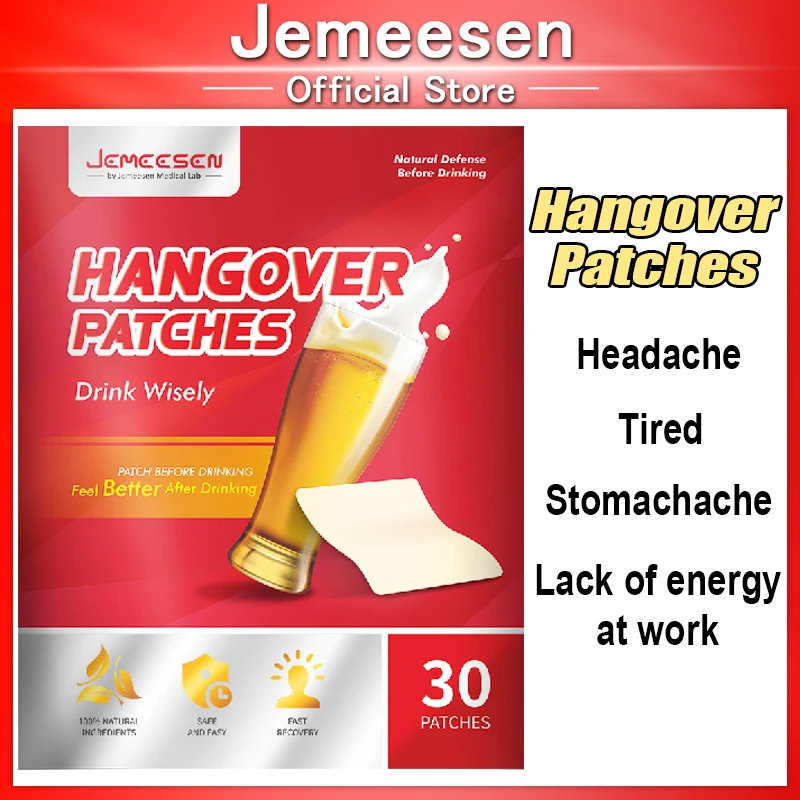 Hangover Cures Patches Drunk Relief Patches Relief Drunk Headache Dizziness  Recover Faster From Alcohol Hangover Care Liver