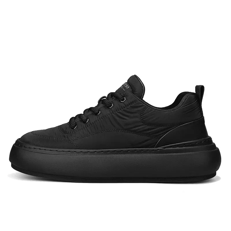 Men Fashion Waterproof Snow Cotton Shoes  Winter New Soft Sole Vulcanized Warm Shoes with Plush Man Shoes Zapatillas Hombre 5