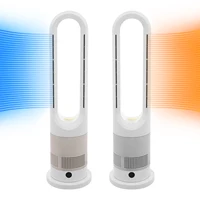 Ventilateur sans pales de refroidissement et de chauffage 220V avec minuterie, télécommande, 8 vitesses de vent, silencieux, climatiseur, chauffage, affichage LED 6
