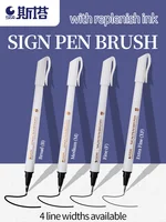 STA 4 Size Waterproof Caligraphy Pen Soft Brush Pens for Writing Letterin Drawing Sketching Art Supplies Japanes Stationer 3751 1