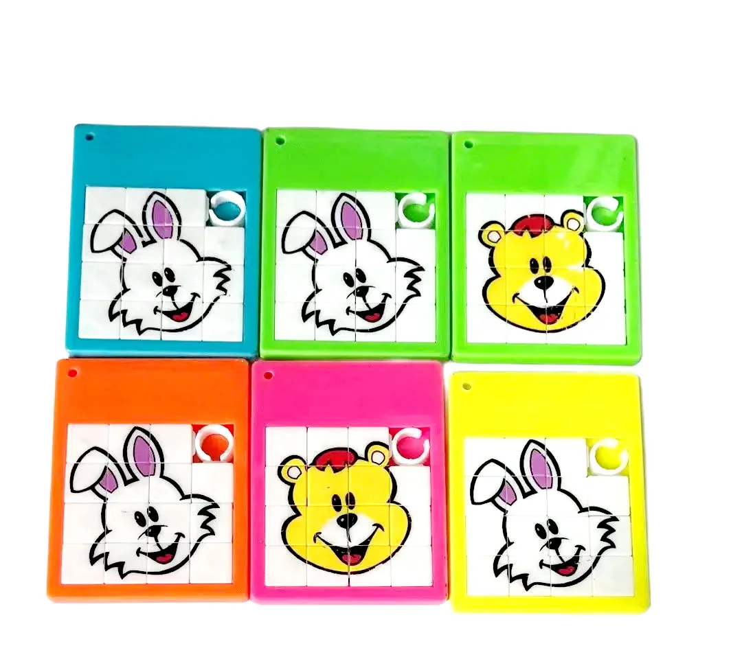 

48 pcs, Rabbit Bear Slider Puzzle, Kids Party Favors, Game Prize, Pinata Filler, Classroom Gift, wholesales, souvenirs, giveaway