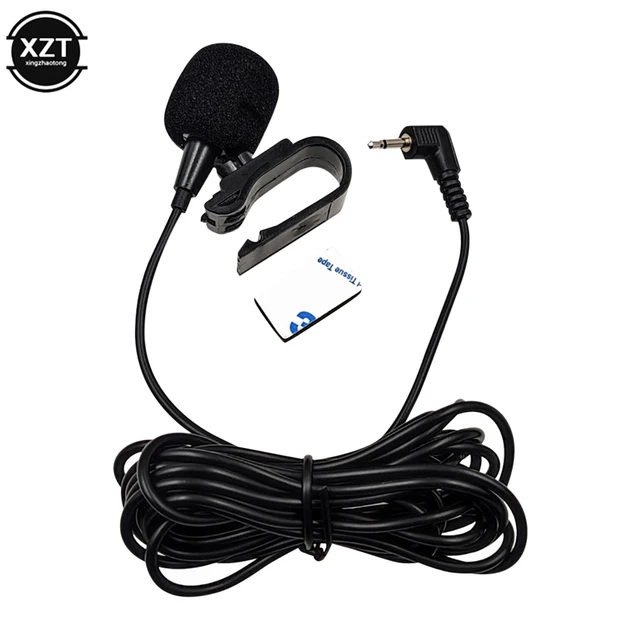 Newly Car Radio 2.5MM Microphone Mic For Bluetooth Pioneer Stereo Receiver Black