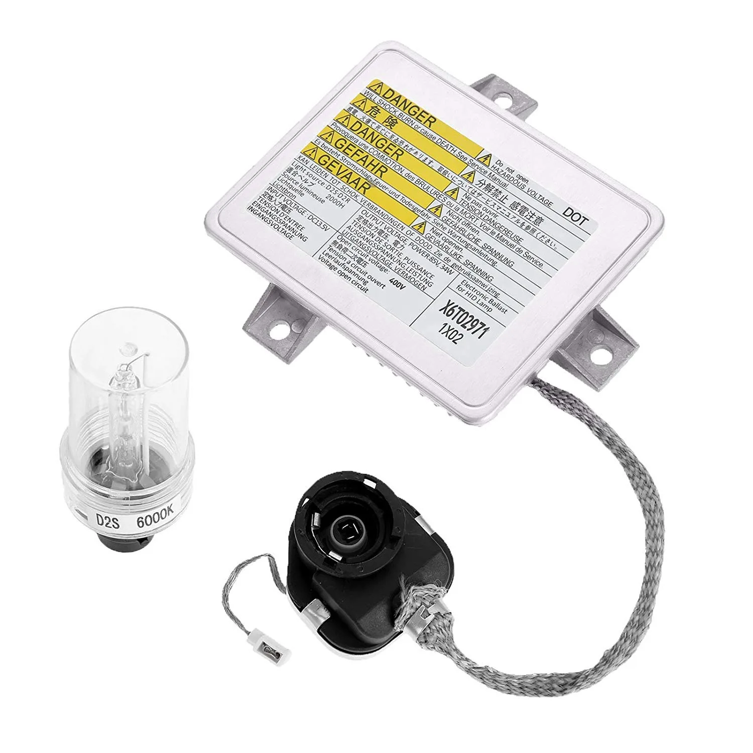 

W3T10471 X6T02991 33119-S0K-A10 Xenon HID Headlight Ballast with Igniter and D2S Bulb for Acura TL TSX Honda S2000 Accord Mazda