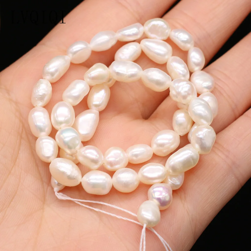 100% Natural Freshwater Pearl Beads Grey Black White Fine Irregular Pearls for Jewelry Making DIY Bracelet Necklace Earrings 3