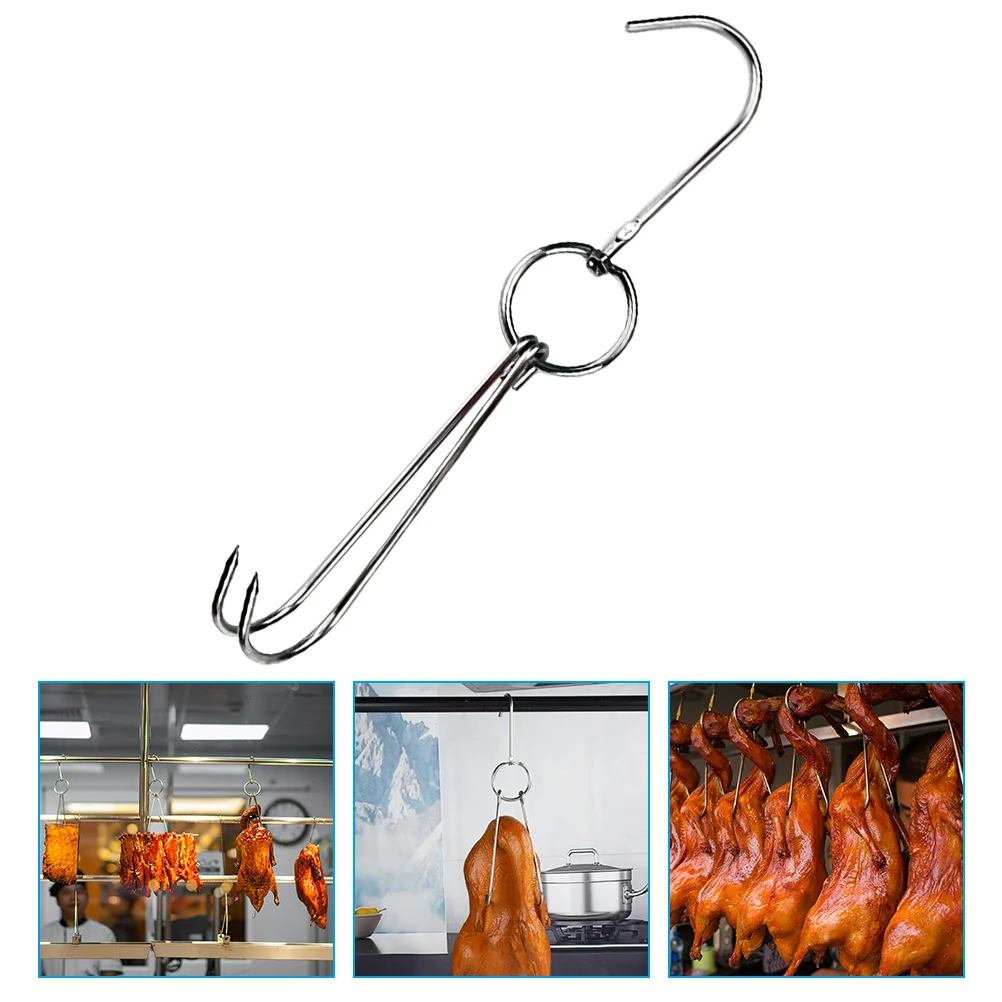 

Chinese Bacon Hanging Hook Sausage Kitchen Meat Fish Hooks Roast Hook Chicken Goose Pigeon Meat Hook Pig Burning Tools