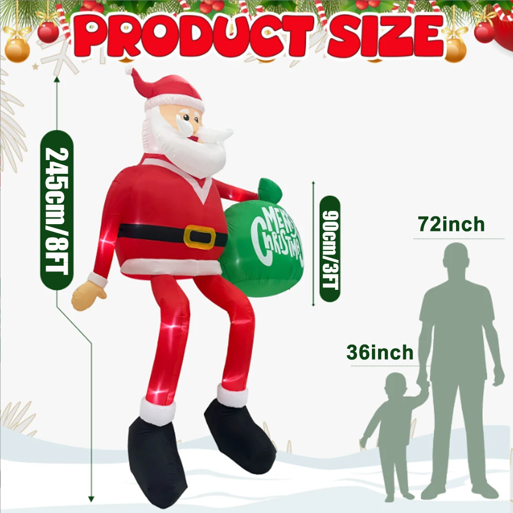 Inflatable Climbing Santa Claus 5