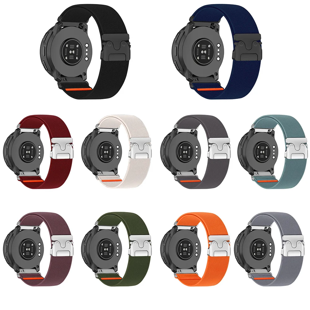 22mm Elastic Parachute Nylon Loop Watchband Strap