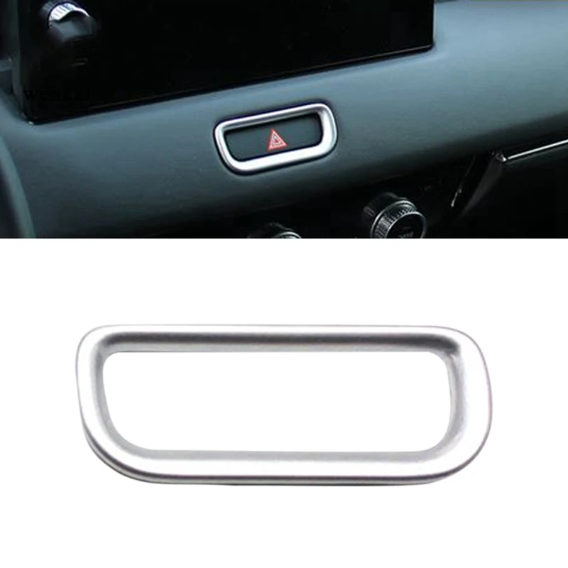 

Car Hazard Emergency Light Frame Warning Lamp Switch Cover Trim for Honda Vezel HR-V HRV 2021 2022