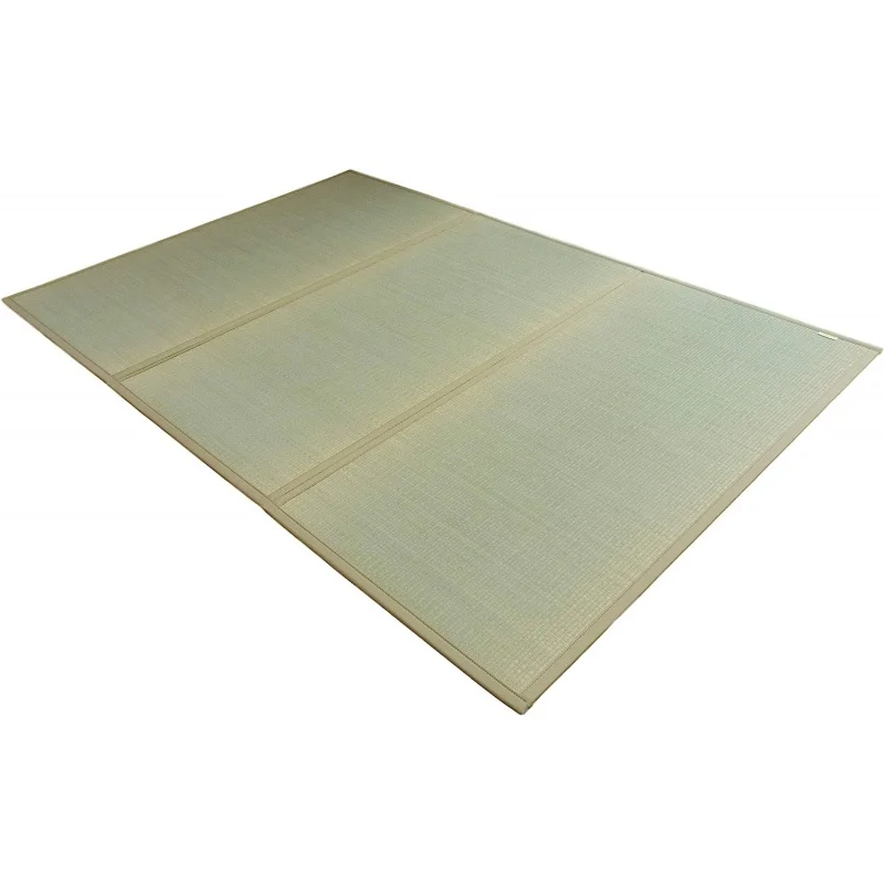 

FULI Japanese Tatami Mattress, Igusa Mat (100% Japanese Rush Grass) Folds in Three, Made in Japan (Natural, Full XL)