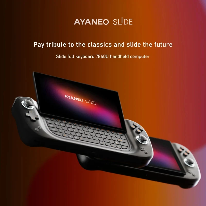 2024 New Launch! Ayaneo Slide Gaming Laptop Windows 11 AMD Ryzen 7