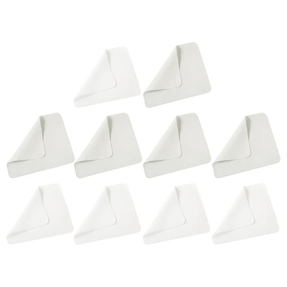 렌즈 청소용 안경 천 10개 마이크로파이버 안경 스크린 카메라 안경 천(5개 회색 + 5개 흰색 천)