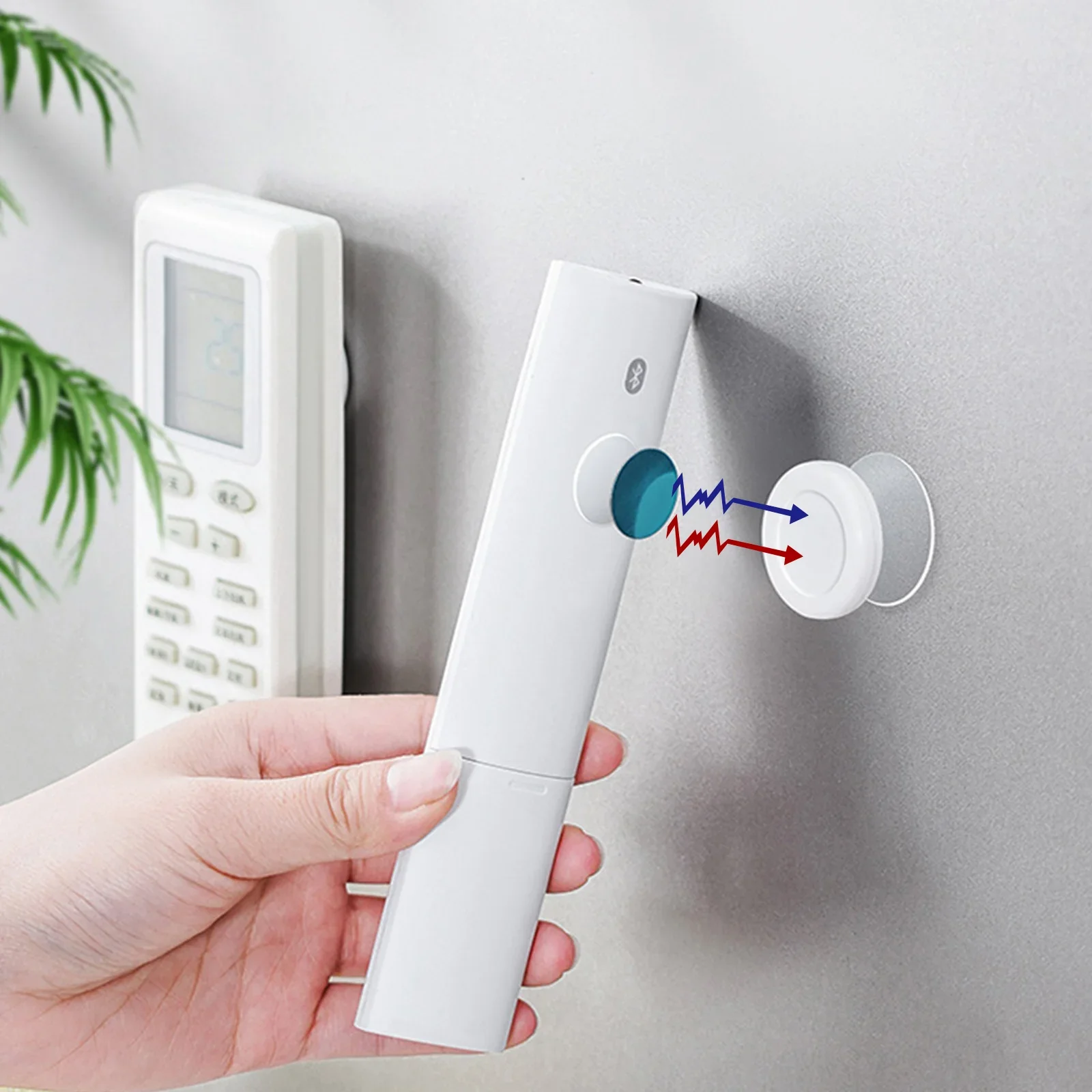 10Pairs Magnetic Remote Control Holder Anti-Lost Wall Mount Magnet Hooks Fridge Sticker Storage Holder Home Decor Organizer Hook