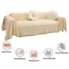 Sofa Blanket Solid Knitted Sofa Throws Furniture Protector Tassels Sofa Slipcover Sofa Chair Cover for Living Room Home Decor 6