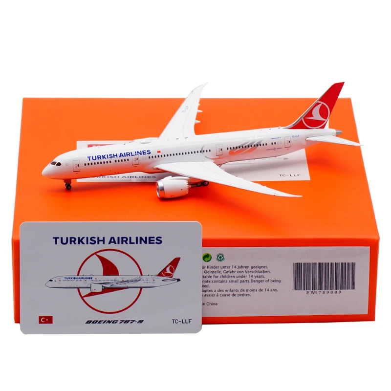 

Diecast в масштабе 1:400, Турецкие авиалинии, B787-9 TC-LLF, коллекция сувенирных украшений