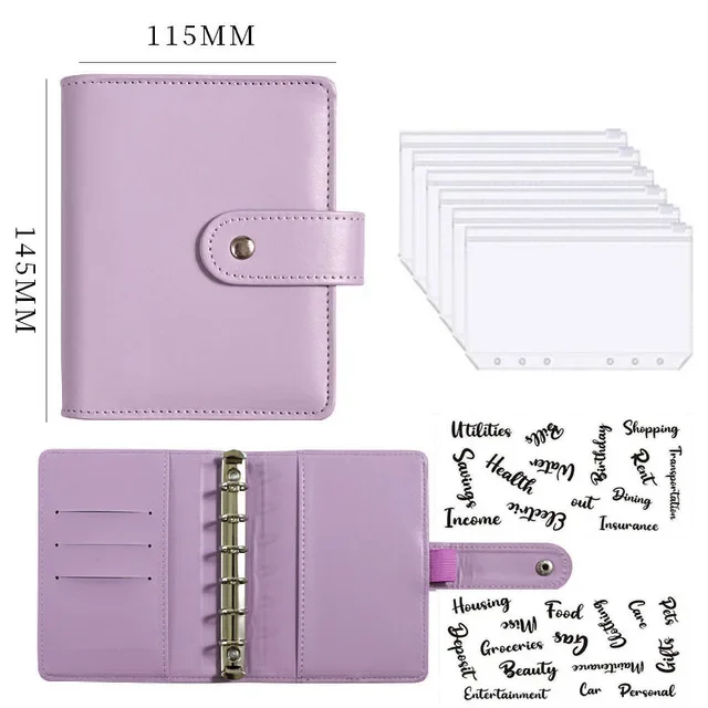 Budget Binder Notebook with Cash Envelopes for Money Management and Savings Organization