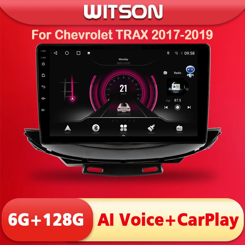 

Автомагнитола WITSON 9 ''с GPS, Android 12, мультимедийный плеер для Chevrolet TRAX HOLDEN TJ TRAX 2017 2018 2019, низкая и высокая версия
