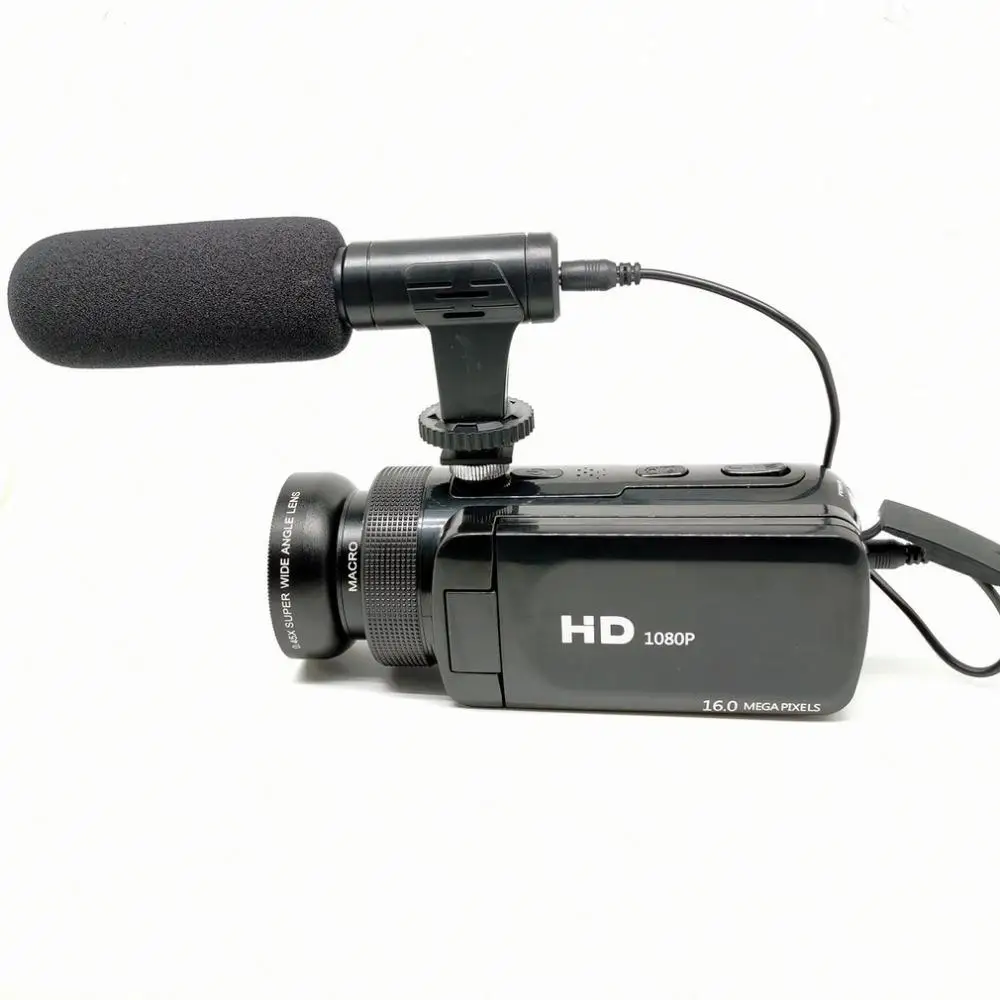 D100 HD 1080P Video Camera With Microphone Camcorder Video Recorder 16 Million Home Camcorder Recorder digital camcorder