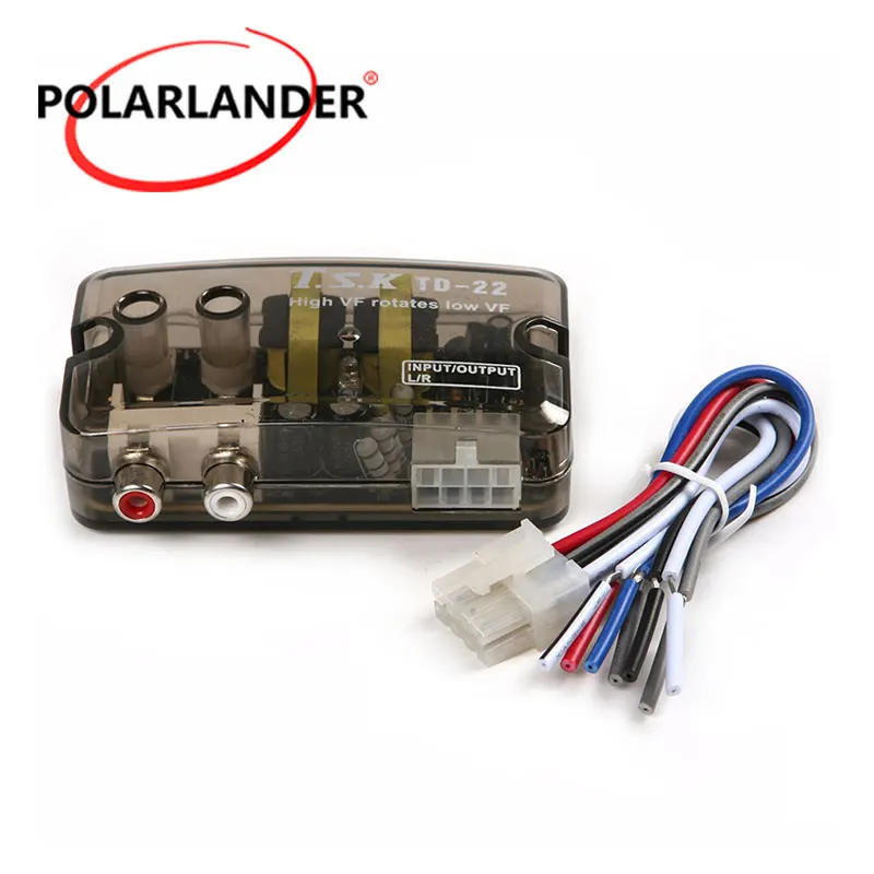 Car Speaker to RCA Line Level Converter Adaptor High to Low Frequency TSK TD-22 car converter