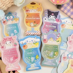 Japanese Cartoon Character Summer Drinks Memo Pad School Supplies Planner Note Paper Kawaii Stationery Non Sticky Notes 60 Pages