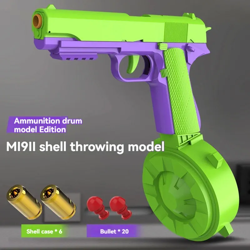 Pistol Toy Guns USP M1911 Colt Prop Gun Weapons Toy Pistola Anti Stress Shell Throwing Darts Model for Boys Adults Shooting Game 3