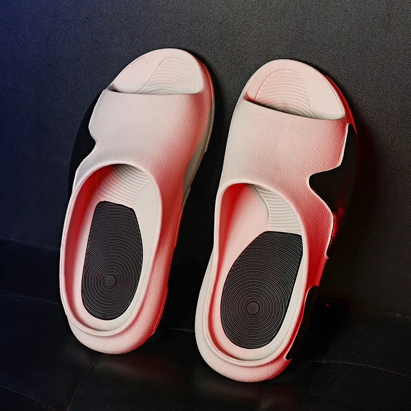 Tofflor för kvinnor och män Halkskydd med tjock sula Mjukt skum Sliders Tofflor för inomhus utomhus_voghion.com