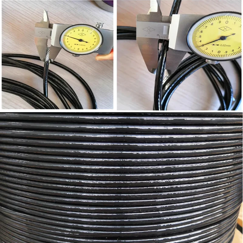 Thick 5mm/6mm Gym Cable Steel Wire Rope Fitness Equipment Accessories For Home Gym Pulley Machine Pull Down Replacement Parts 3