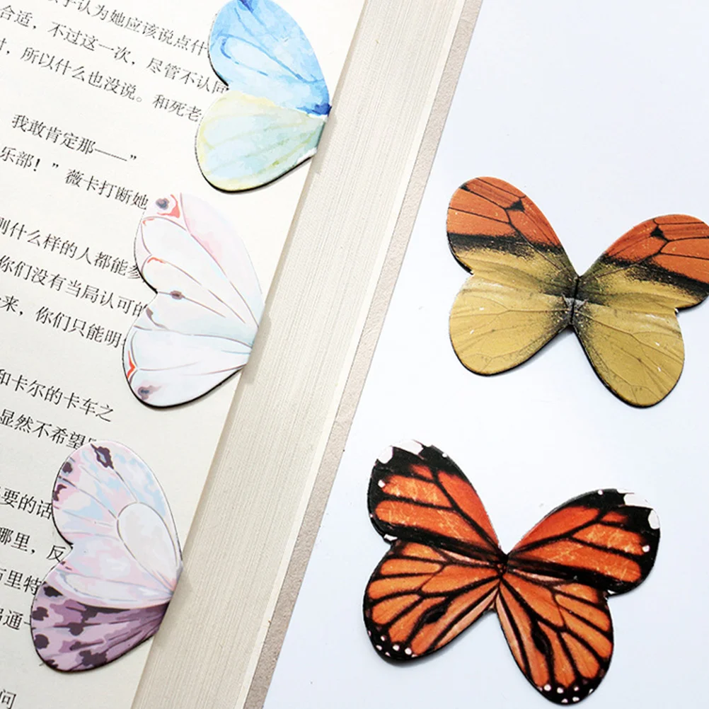Bookmarks Butterflies Shape Magnetic Page Markers 16Pcs for Students magnetic bookmark bookmarks stationery supplies