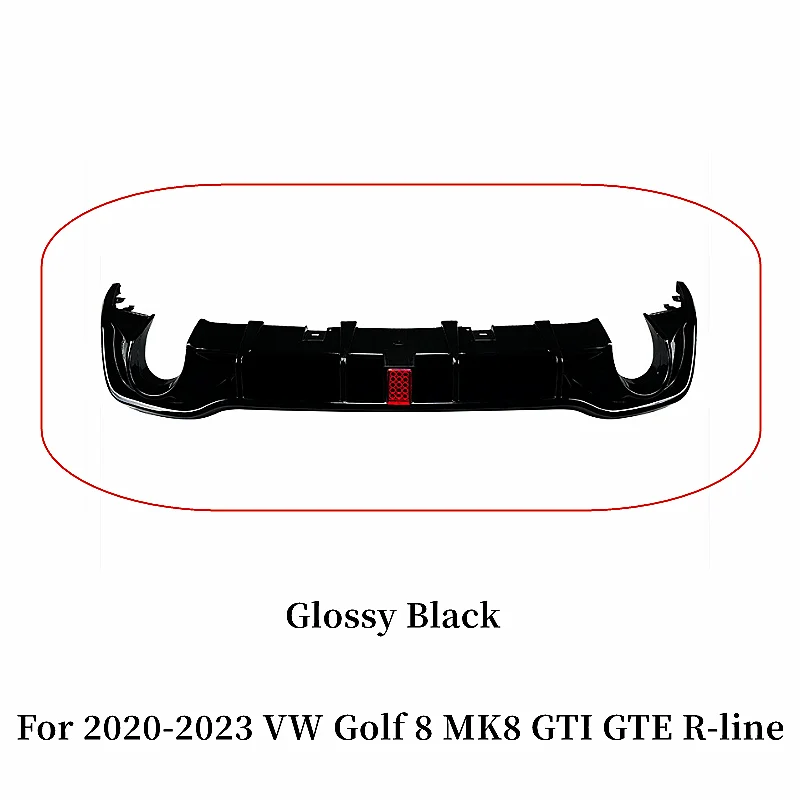 2 Strisce Riflettenti Nere Per Paraurti Posteriore Golf 8 MK8 (2020-2022) - Stile Nido D'Ape - Foto 9