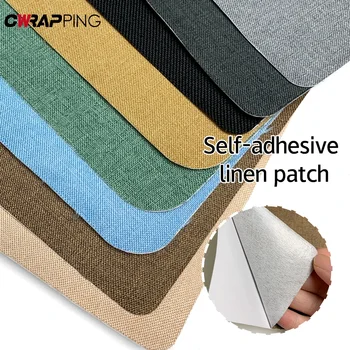 20x28cm Car Seat Sofa Self-adhesive Linen Repair Patch Patch Multicolor Anti-Scratch Repair Tape for Car and Home Color Change 1