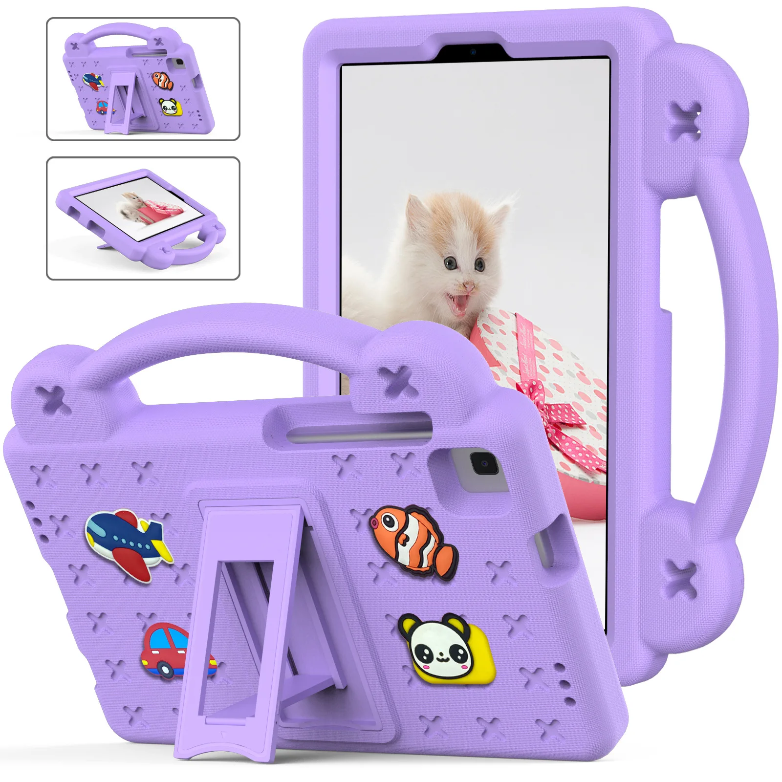 

Kids EVA Stand Case For Samsung Galaxy Tab A8 10.5 SM-X200 X205 X207 X200 S9 X710 S8 S7 S6 Lite P610 P615 A7 Lite 8.7 T220 Cover