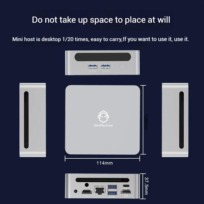 2023 Genmachine New Mini Pc Ren5000 5700u Amd Ryzen7 5700u