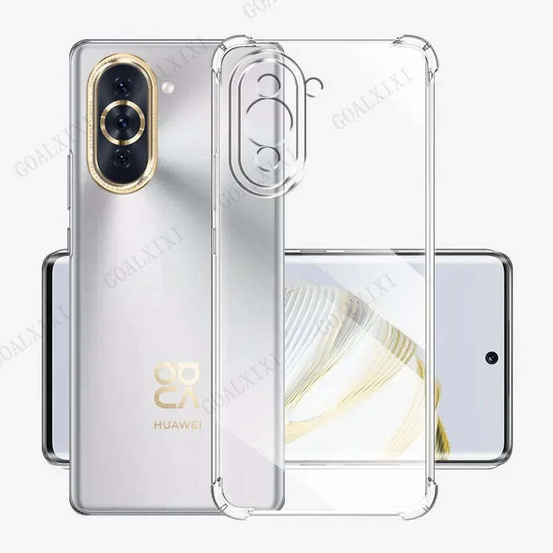 Clear Shockproof Silicone Soft Phone Case for Huawei Nova 10 Series