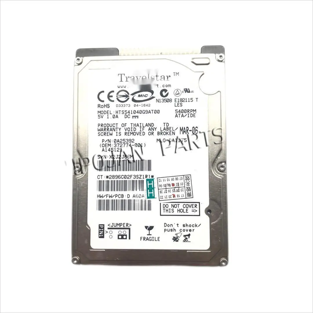 Hdd Ide Designjet T1100 T1100ps T610 Q668367030 Disco Rígido 40g & 80g com Peças do Plotador da Impressora da Tinta de fw Pojan - Imagem 3