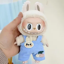 Mini Plush Doll Clothes Outfit - Corduroy Overalls & T-Shirt Set - No Doll (09)
