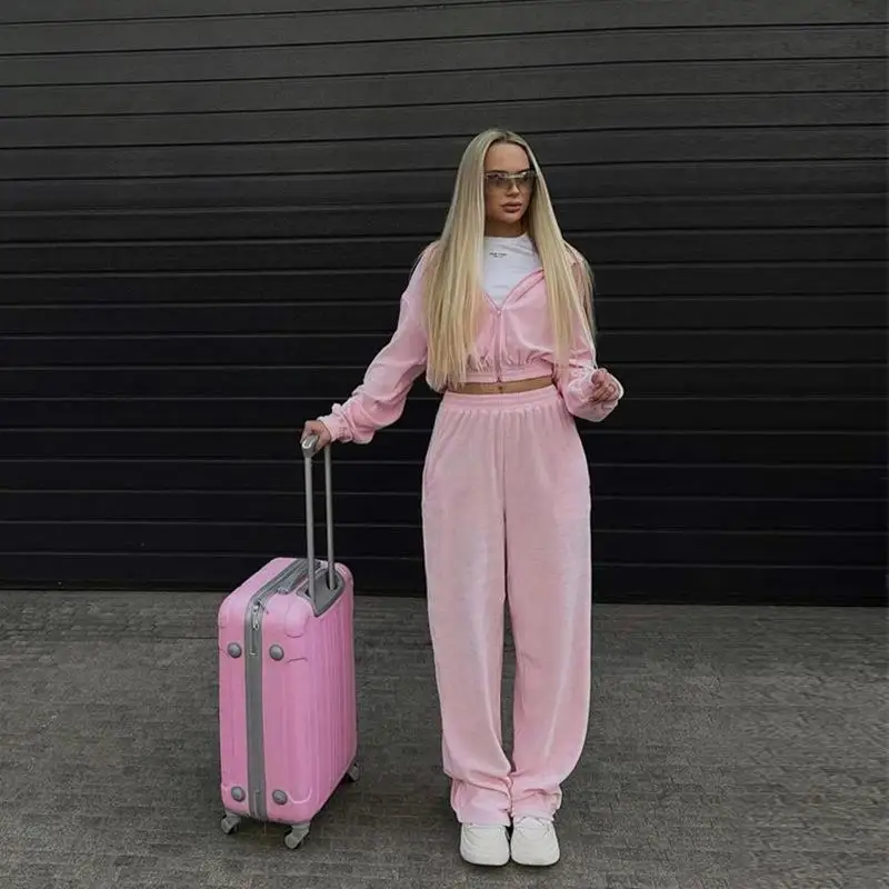 Pink Womens Jogging Suits Walmart Lee Walmart Two Piece Set TikTok