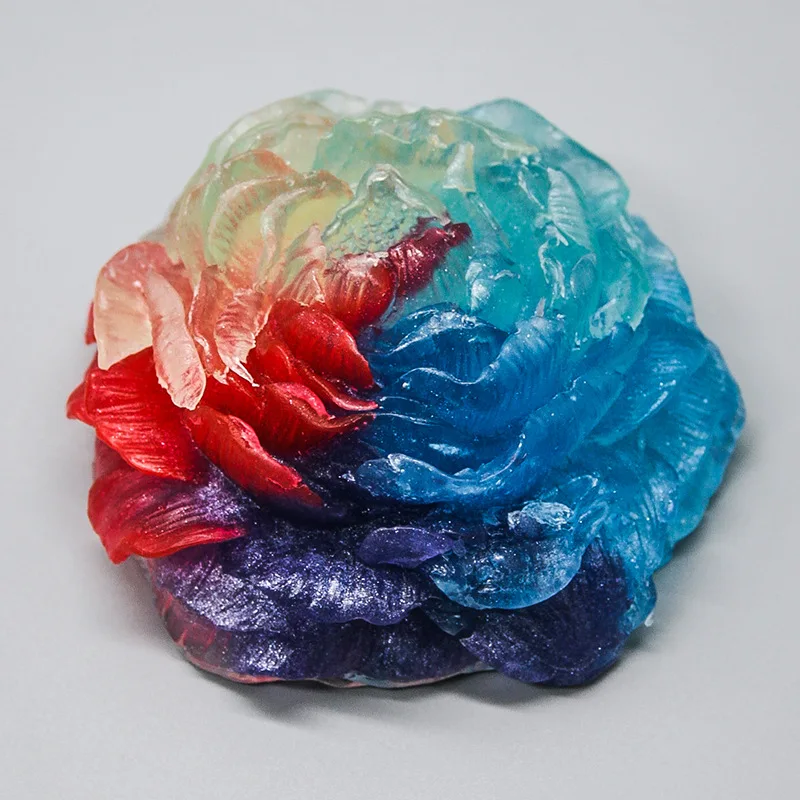 Peony-Shaped Candle Aromatherapy Three-Dimensional FlowersOEMScented Candle Luminous Low Temperature Romantic Sentime