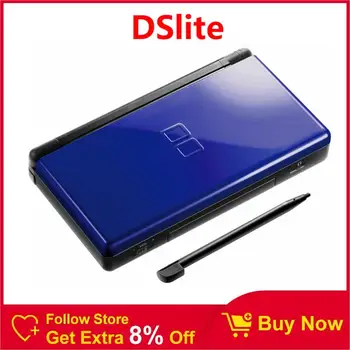DSlite 팜 게임용 게임 콘솔, R4 + 64GB 메모리 카드 구성, 4600 무료 게임 포함, 정품
