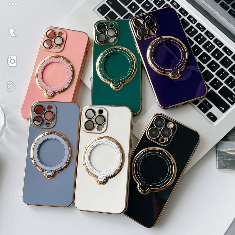 Magnetische Handyhülle Mit Magsafe Ringhalter Für Iphone Modelle_voghion.com