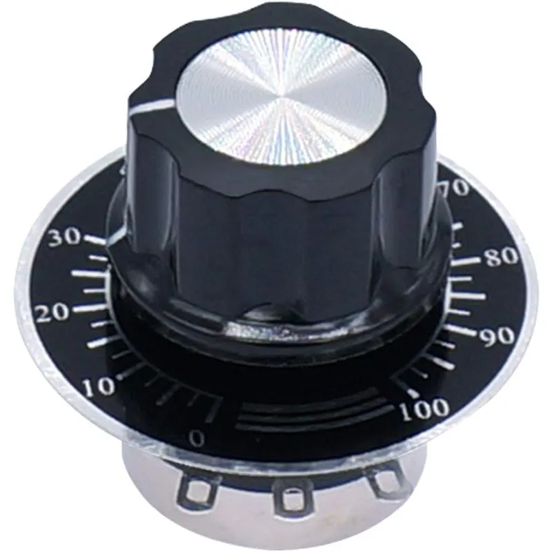 RV24YN20S 2Sets Carbon Film Potentiometer 1K 2K 5K 10K 20K 50K 100K 200K 250K 1M Ohm Single Rotary Taper With A03 Knob With Dial