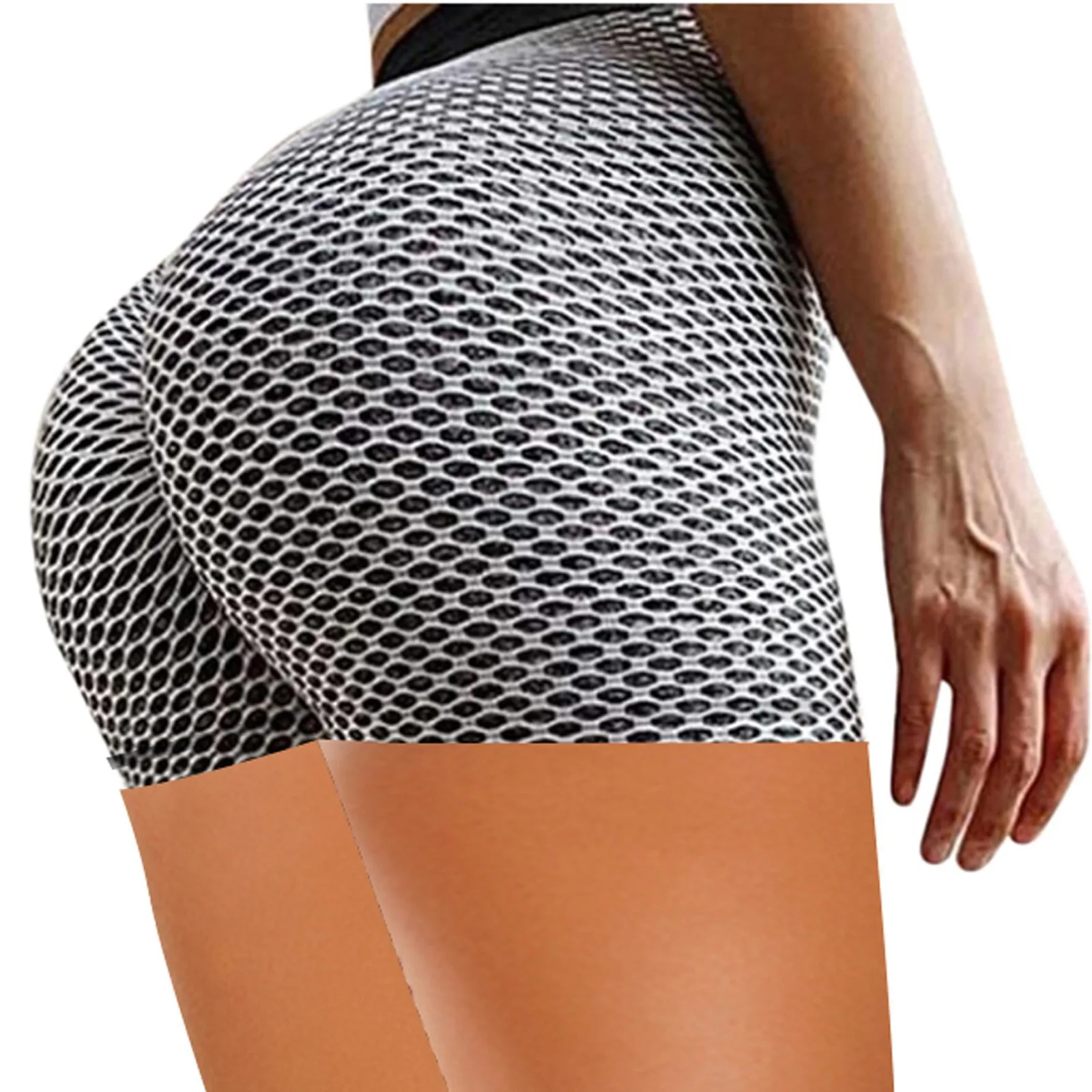 Shorts For Women Honeycomb Yoga Peach Buttocks Yoga Fitness Workout Shorts Running Tights Short