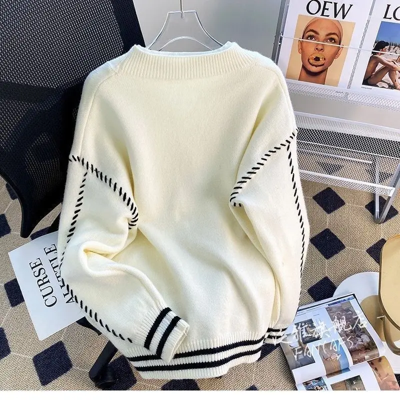 Little Bear Cardigan Jacket, Autumn and Winter New Style, Loose and Gentle, Women's Knitted Top, Outerwear Women's Clothing
