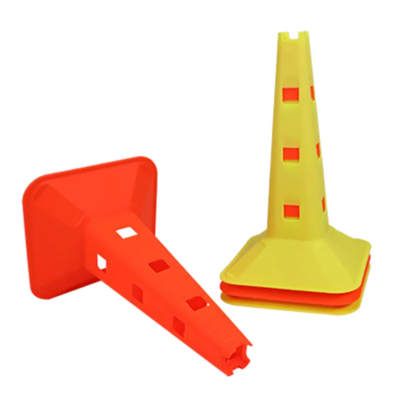 Colorful 10PCS Soccer Marker Agility Durable Training Cones Set Bucket Obstacles Props Football Sign Hurdles Roadblocks