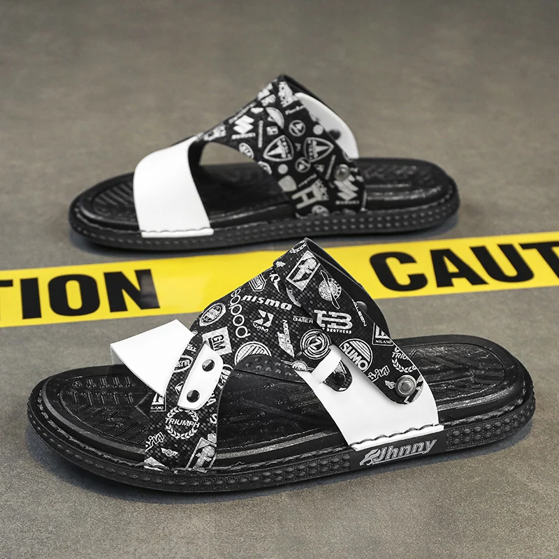 2023 New Outdoor Men's Slippers Casual Sandals High-quality Anti-slip Beach Shoes Men's Casual Shoes