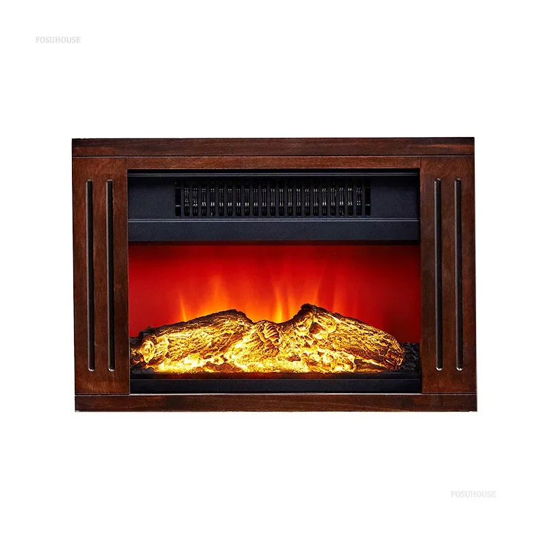 เตาผิงสไตล์นอร์ดิกสำหรับทำความร้อนภายในบ้าน ห้องนั่งเล่น เตาผิงติดตั้งในตู้ตกแต่ง พร้อมเปลวไฟจำลองแบบอิสระ 1