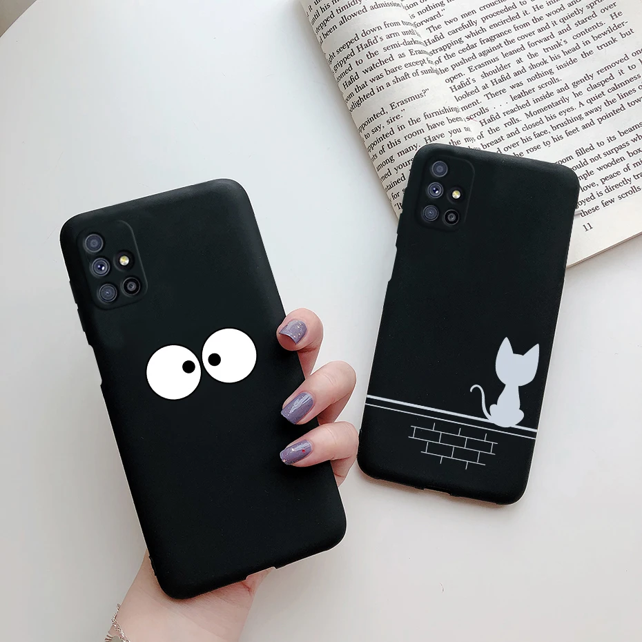 Cute Cat Cartoon Soft Touch Silicone Phone Case
